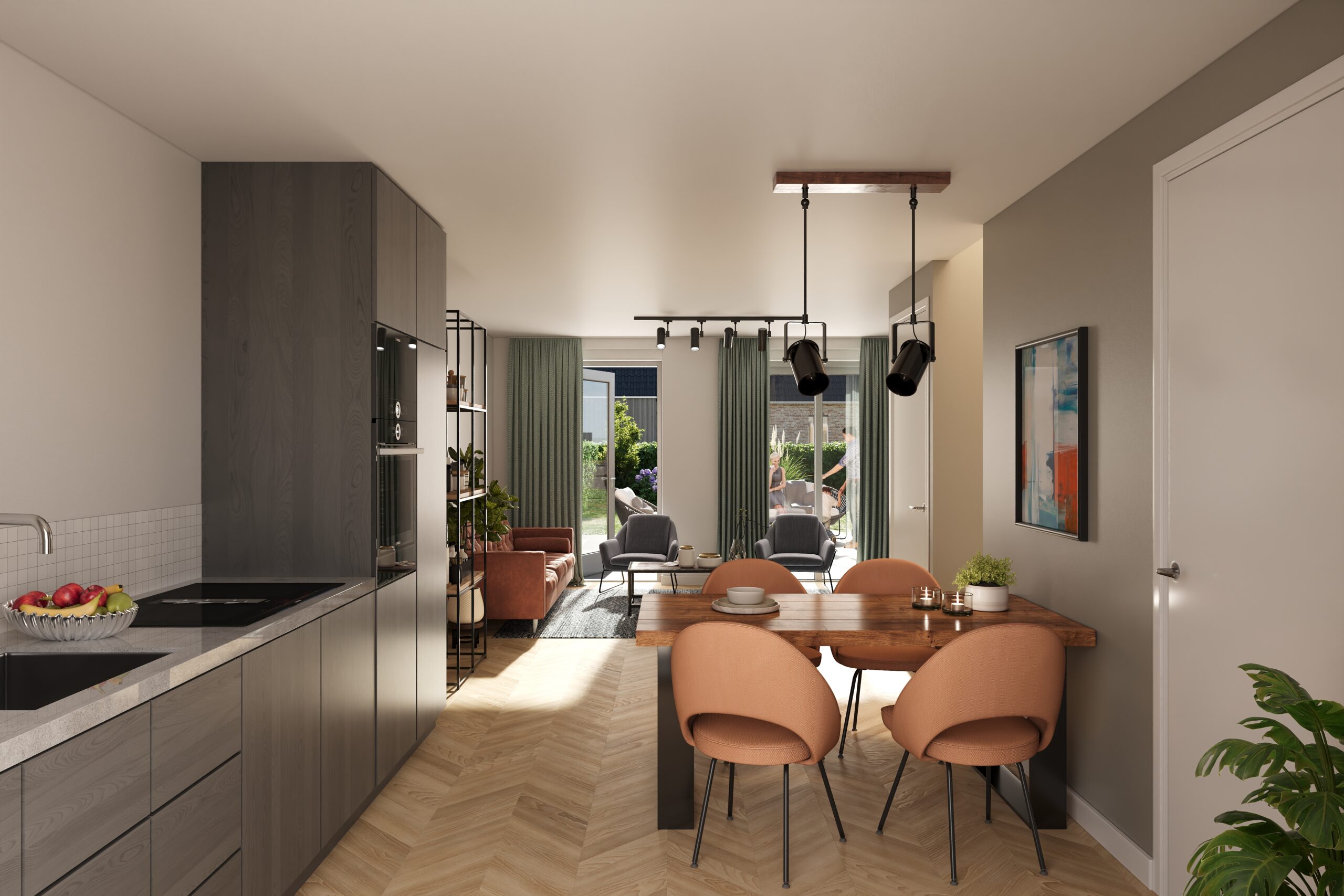 Kavel A11 - rijwoningen -Keuken to living optie 1_v2