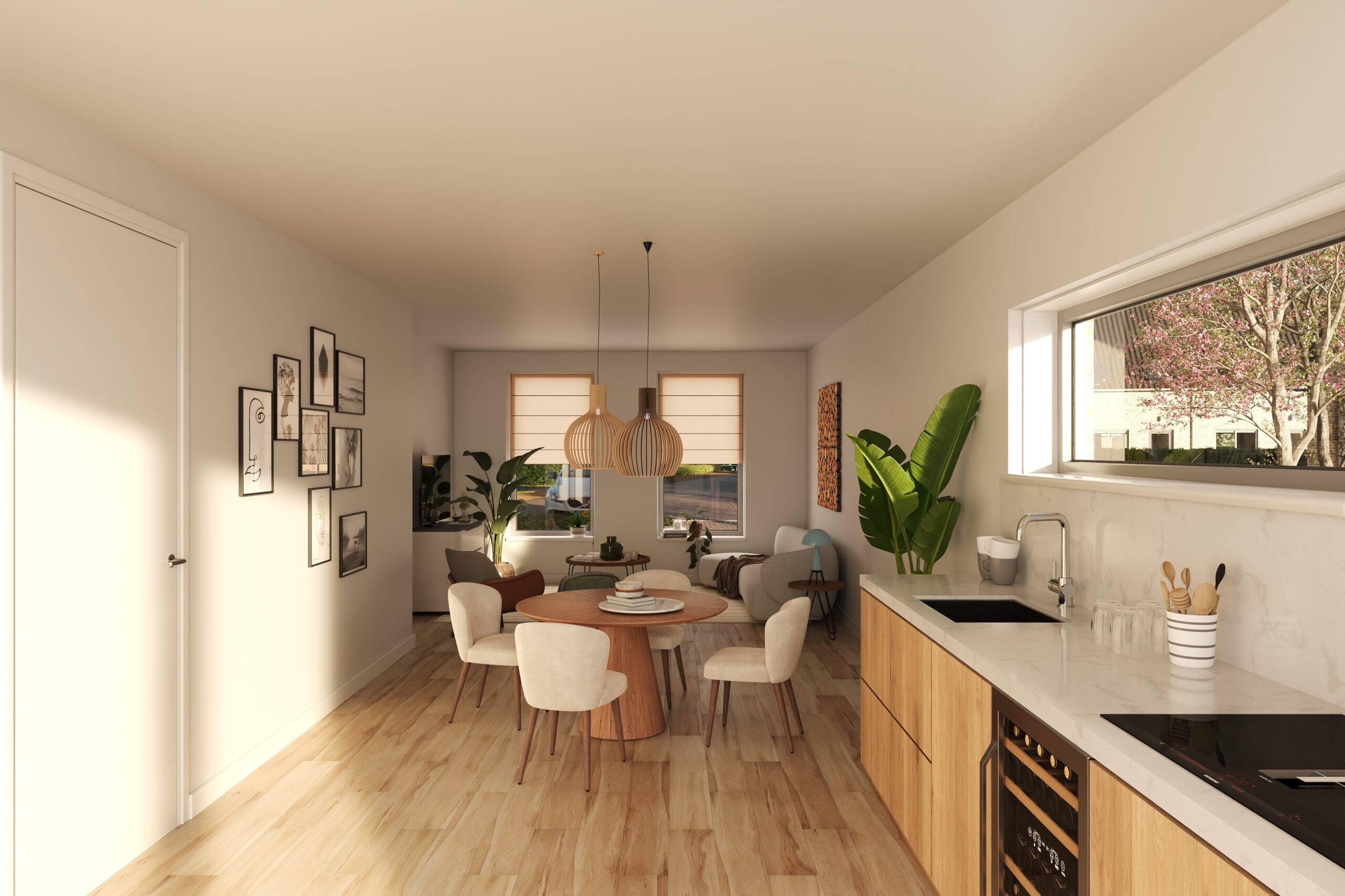 Kavel A2 - levensloop - Keuken to living optie 2_v2