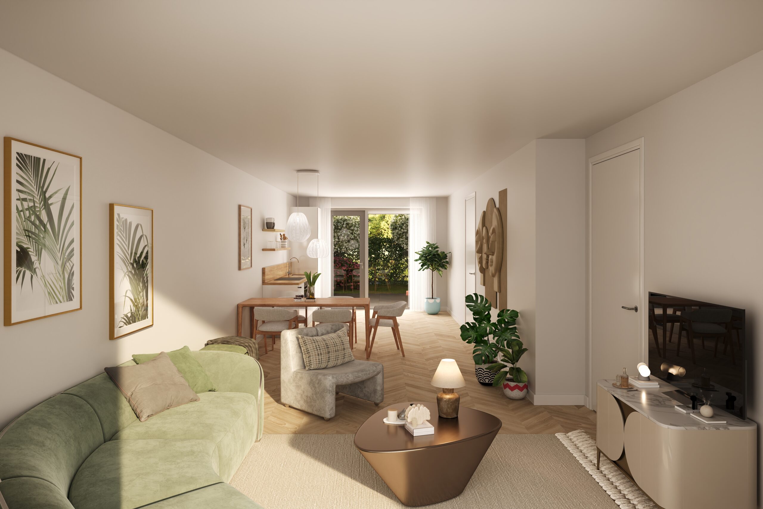 Kavel A5 - levensloop - Living to keuken optie 1_v2