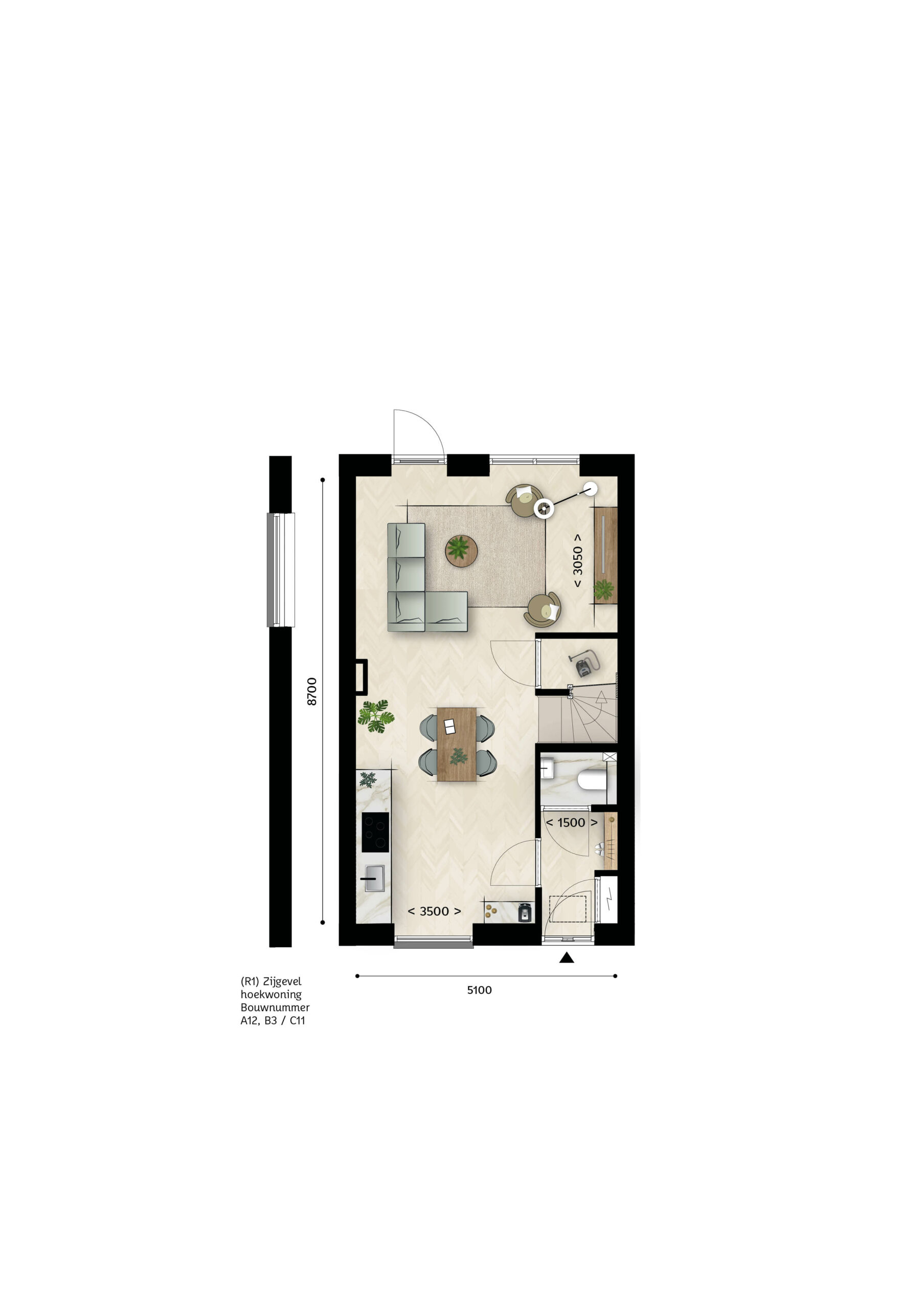 Rijwoning_R1-beganegrond