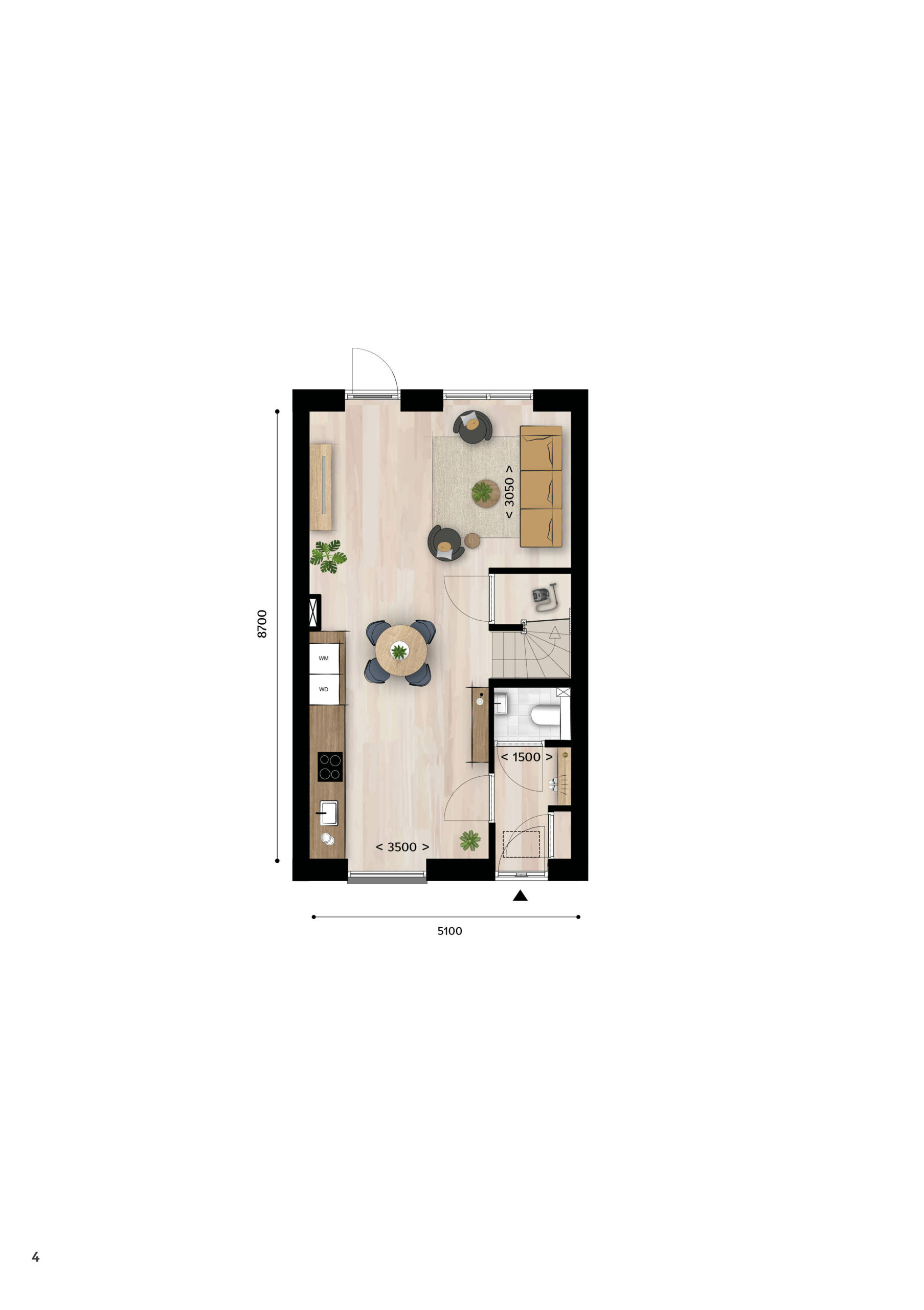 Rijwoning_R3-beganegrond